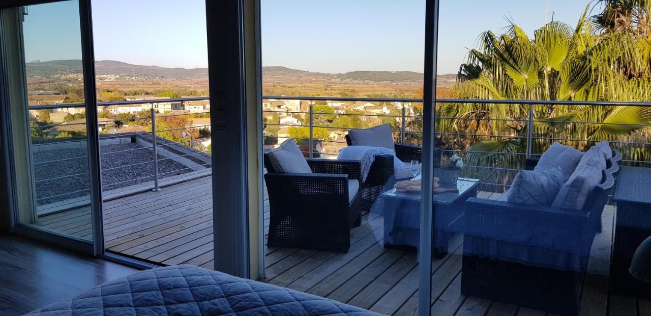 Beautiful Villa With A Stunning View Roujan المظهر الخارجي الصورة
