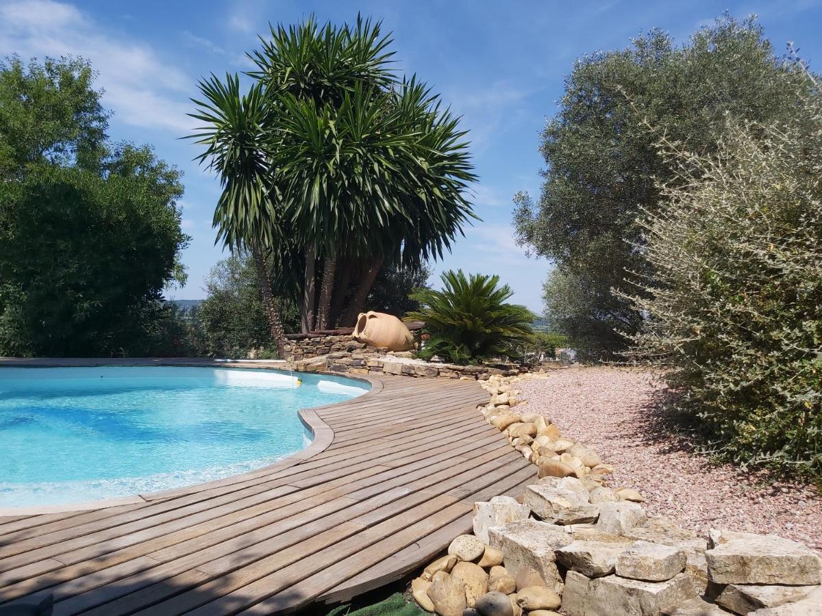 Beautiful Villa With A Stunning View Roujan المظهر الخارجي الصورة