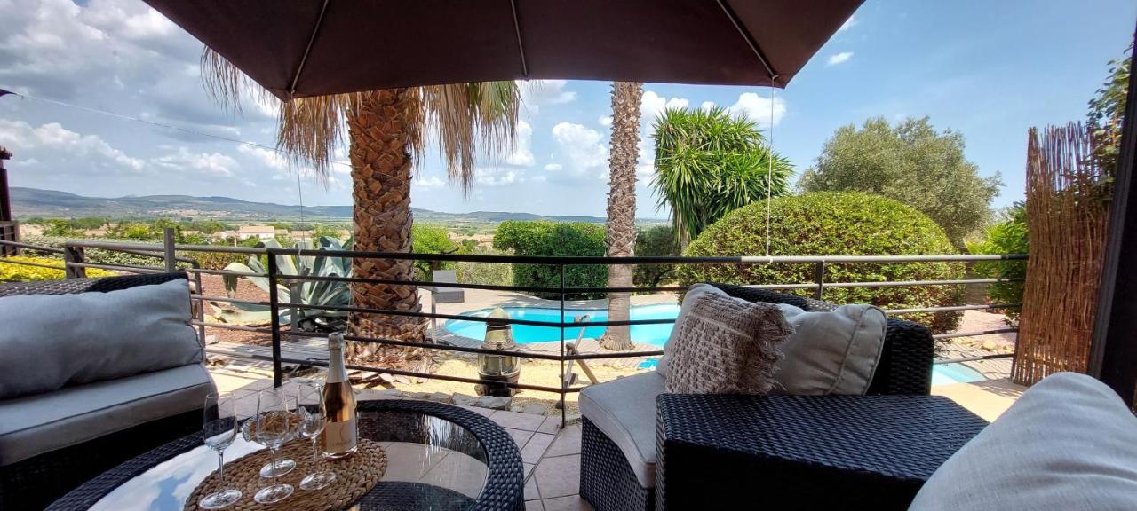 Beautiful Villa With A Stunning View Roujan المظهر الخارجي الصورة
