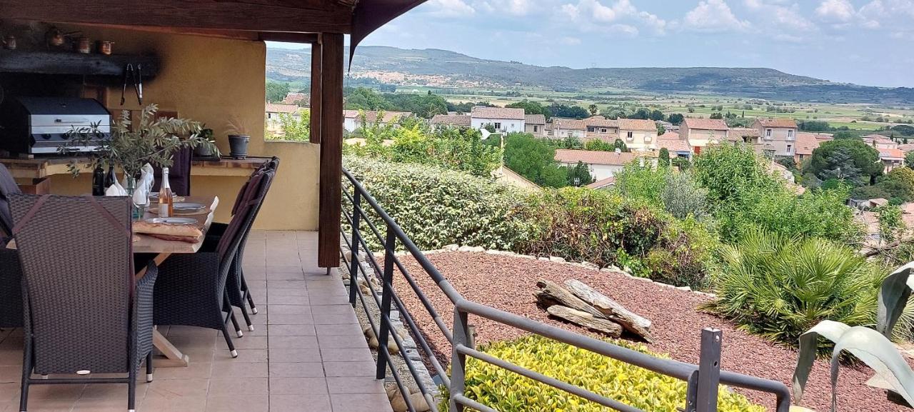 Beautiful Villa With A Stunning View Roujan المظهر الخارجي الصورة