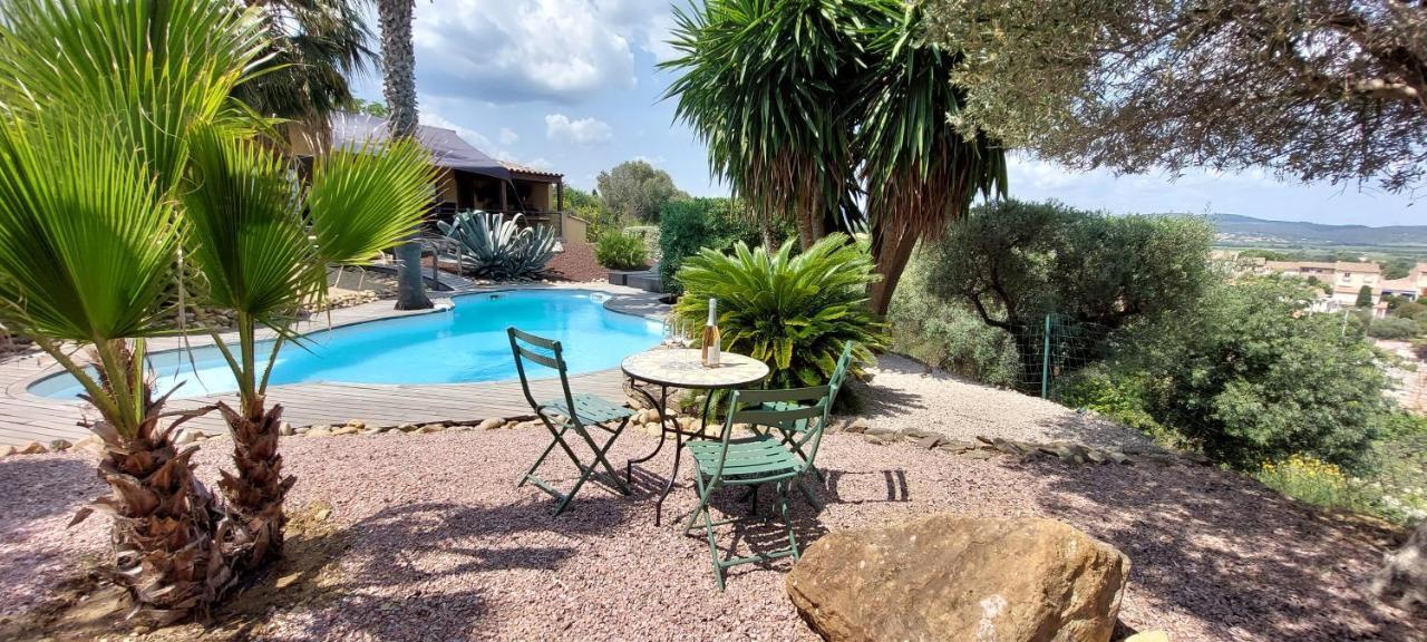 Beautiful Villa With A Stunning View Roujan المظهر الخارجي الصورة