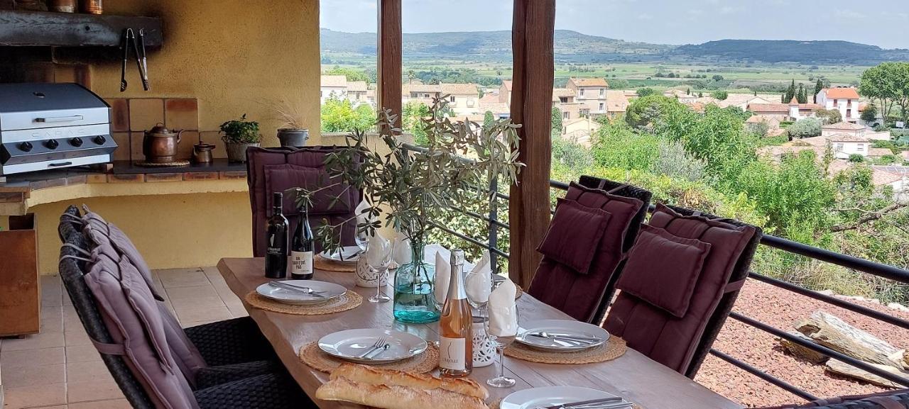 Beautiful Villa With A Stunning View Roujan المظهر الخارجي الصورة
